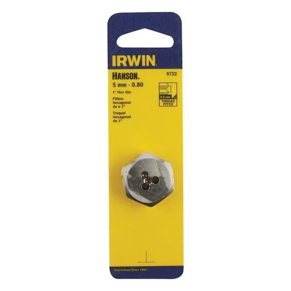Die Metric 5Mm-.8Mm, Irwin, Mfr#: 9722ZR